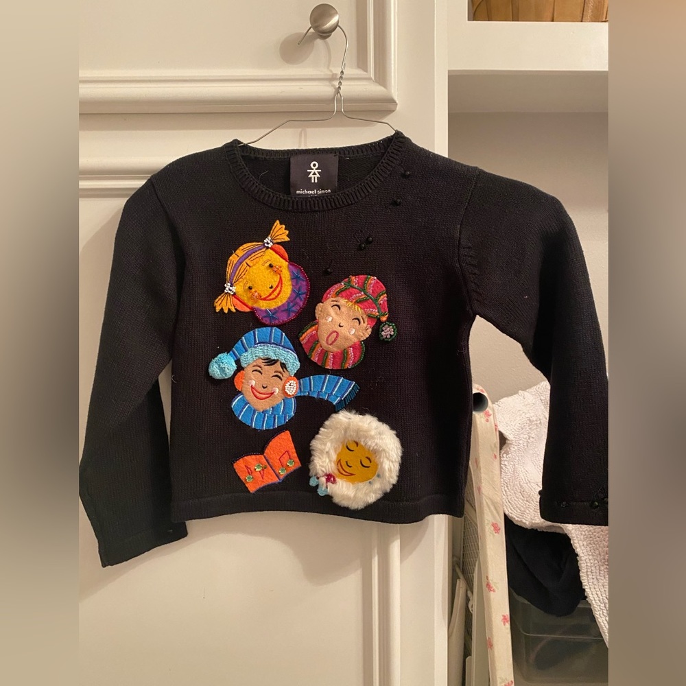 Michael Simon Girls Christmas / Carols Sweater